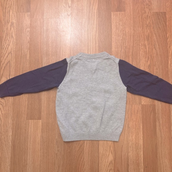 Janie and Jack toddler boy 3T/3Y sweater cute sweater wolf blue Like New - Picture 5 of 6